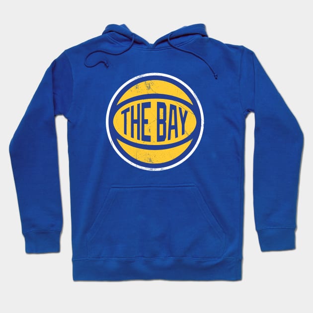 The Bay Retro Ball - Blue Hoodie by KFig21